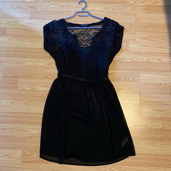 American Eagle Black Short Sleeve Dress - Picture 2 of 4
